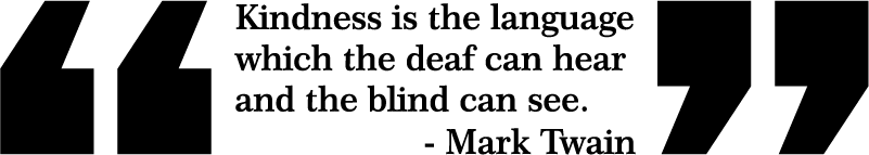 Mark Twain Kindness Living Room Wall Decor - TenStickers