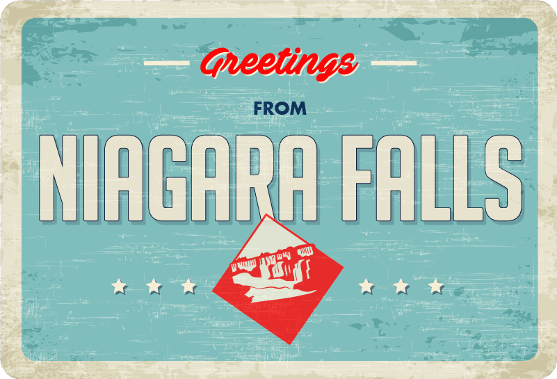 Niagra Falls Laptop Decor - TenStickers