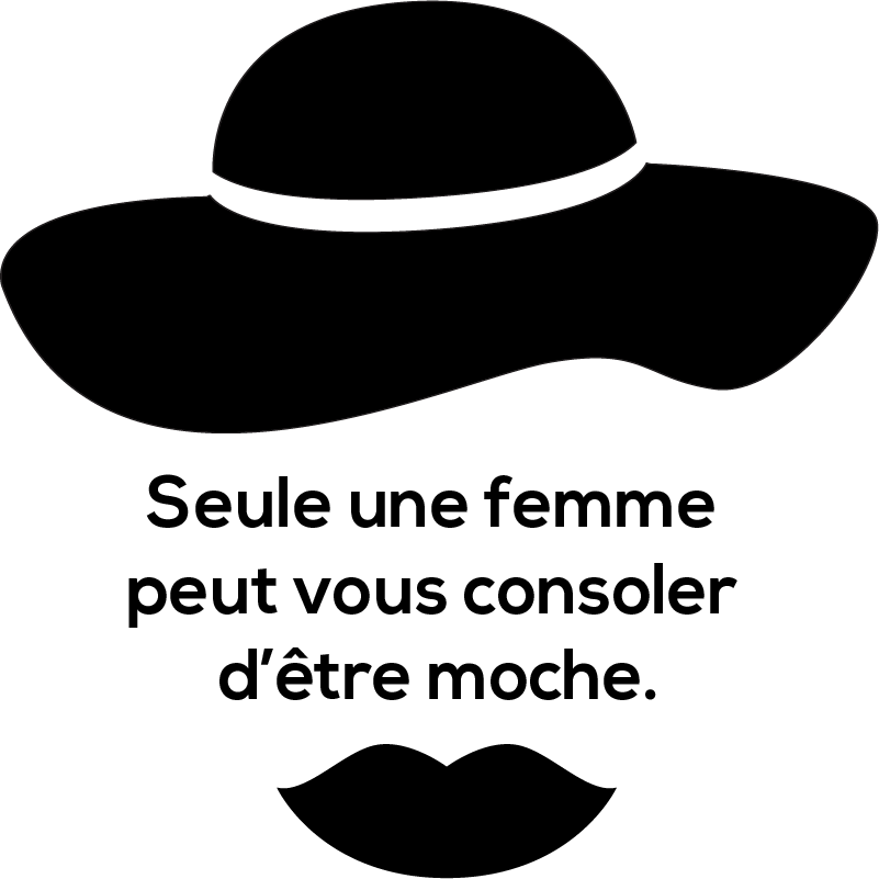 Sticker Citation Phrase Poelvoorde - TenStickers