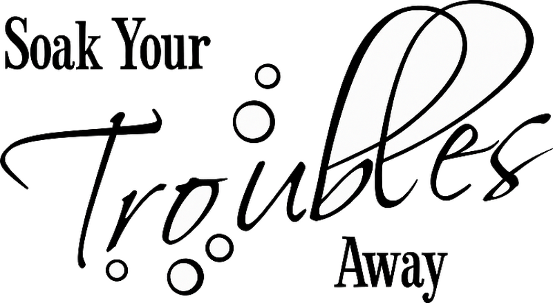 Bathroom wall sticker soak all your troubles away - TenStickers