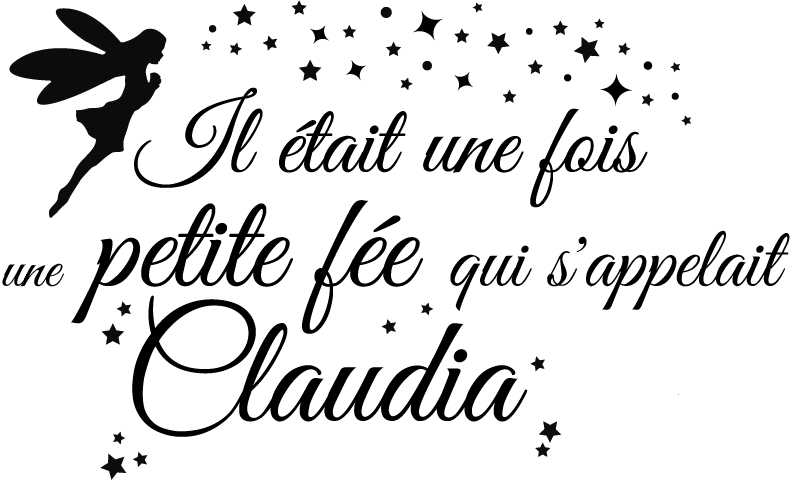 Sticker Chambre Enfant Il était une fée - TenStickers