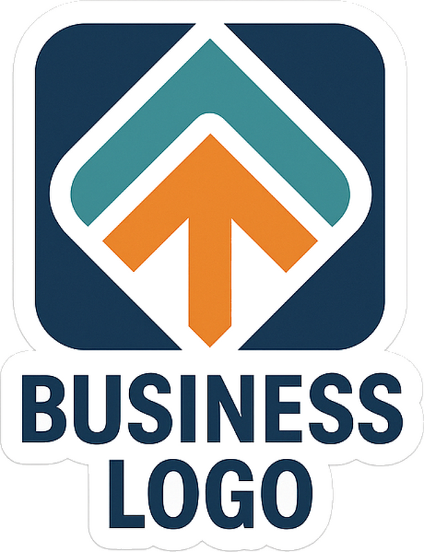 Autocolante personalizável para logotipo empresarial - TenStickers