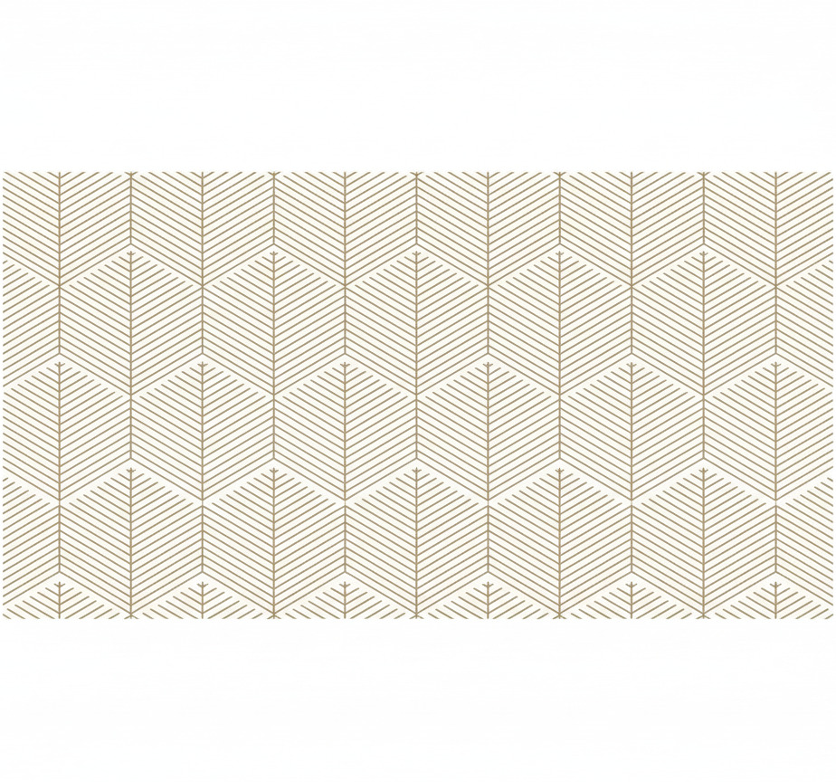 Furniture sticker gold geometric hexagon design - TenStickers