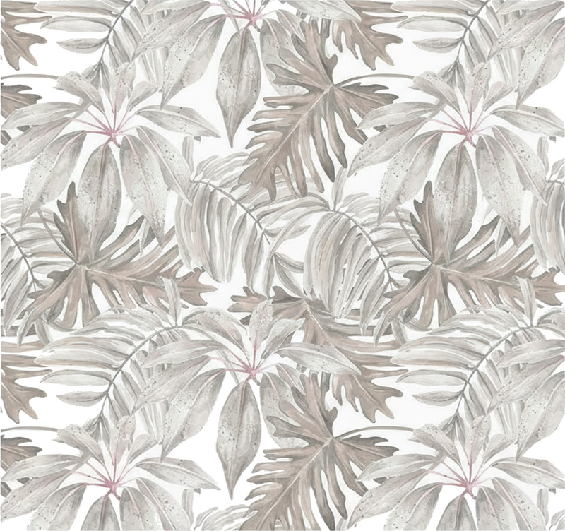 Furniture sticker soft tropical leaf design - TenStickers