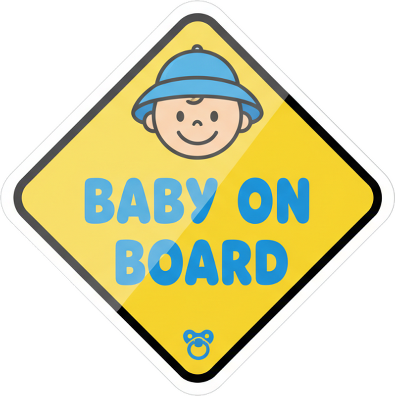 Decals for cars baby on board - TenStickers