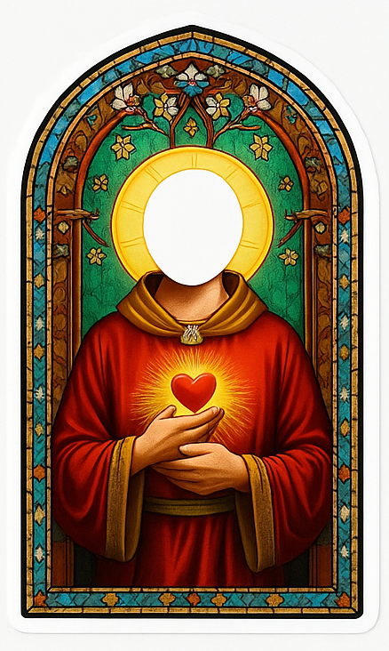 Adesivo personalizzabile uomo santo personalizza - TenStickers