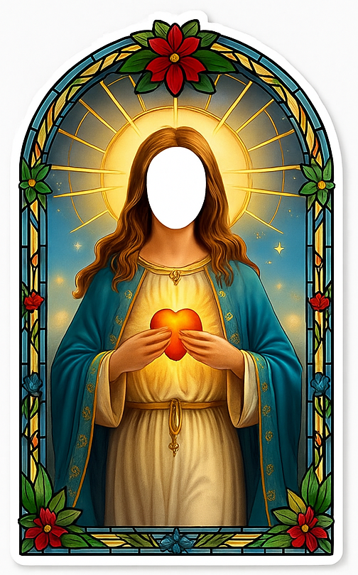 Customisable sticker woman saint customise - TenStickers