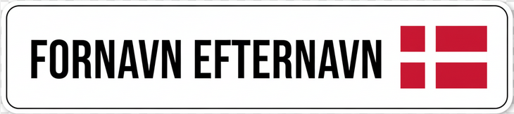 Tilpasses klistermærke danske flag til cykel - TenStickers