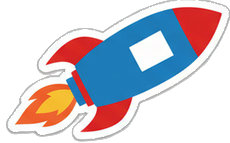 Tilpasses klistermærke med rakettema til skoleskuffe - TenStickers