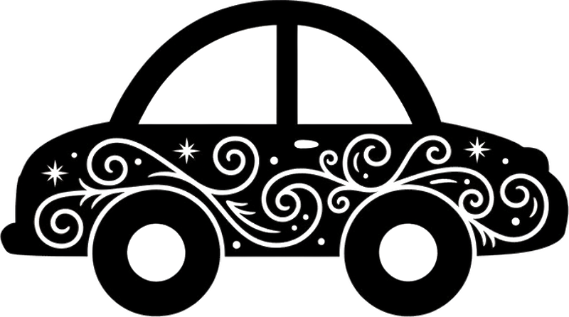 Old car tilpasses klistermærke - TenStickers