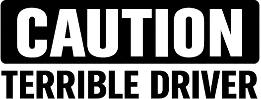 Car sticker honest warning label - TenStickers