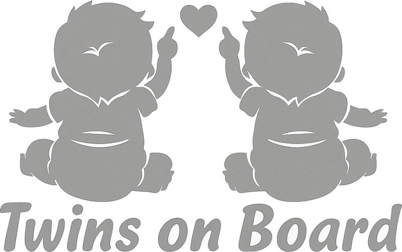 Car sticker sweet duo safety - TenStickers