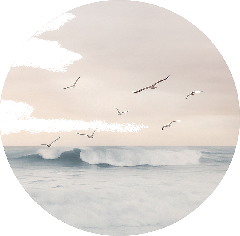 Dreamy ocean scene wall sticker - TenStickers