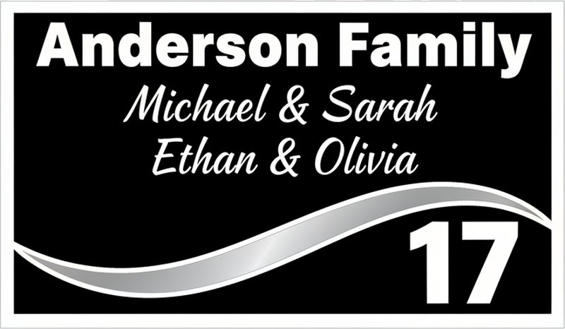 Customisable sticker for personalized mailbox letters - TenStickers