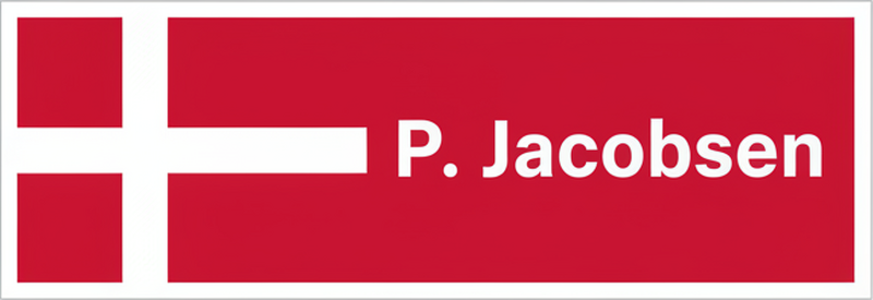 Tilpasses klistermærke med dansk flag til notesbog - TenStickers