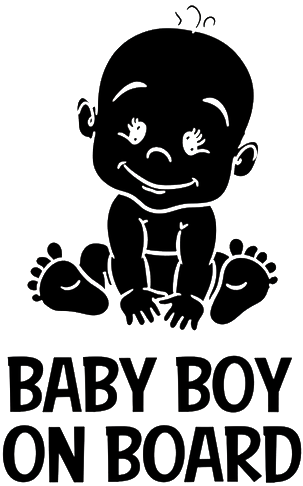 Αυτοκόλλητο αυτοκινήτου Μωρό Αγόρι Στο Όχημα - TenStickers