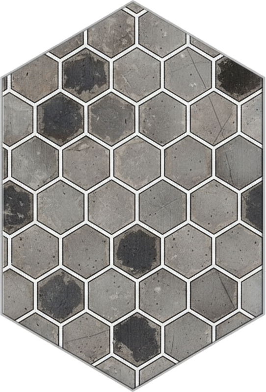 動物 シール ダークヘキサゴナルマーブル - TENSTICKERS