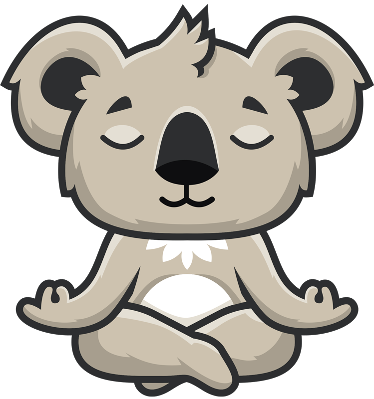 Koala laptop vinyl sticker - TenStickers