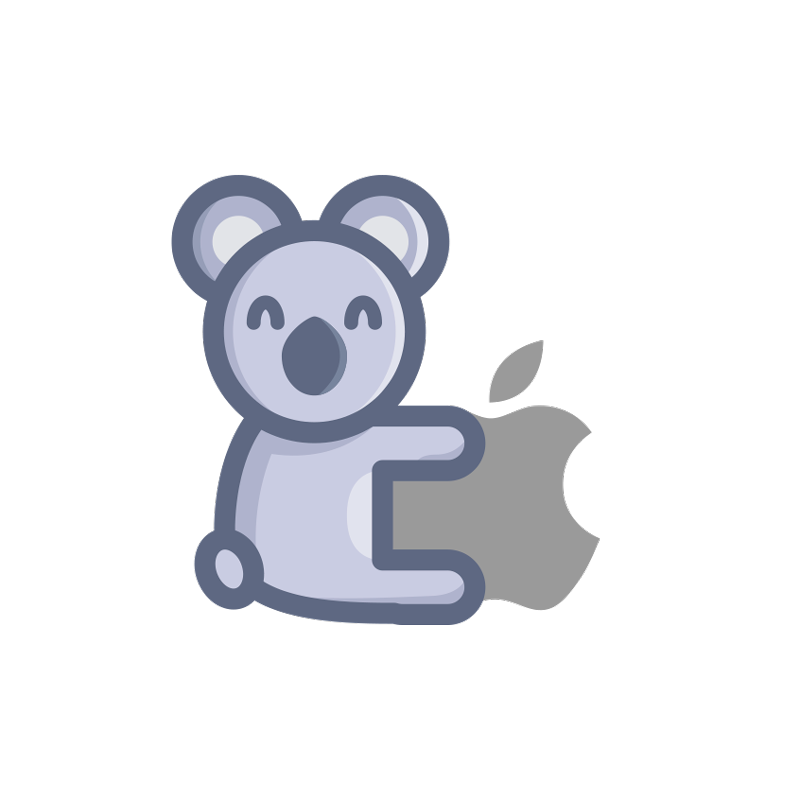 Koala Macbook laptop sticker - TenStickers