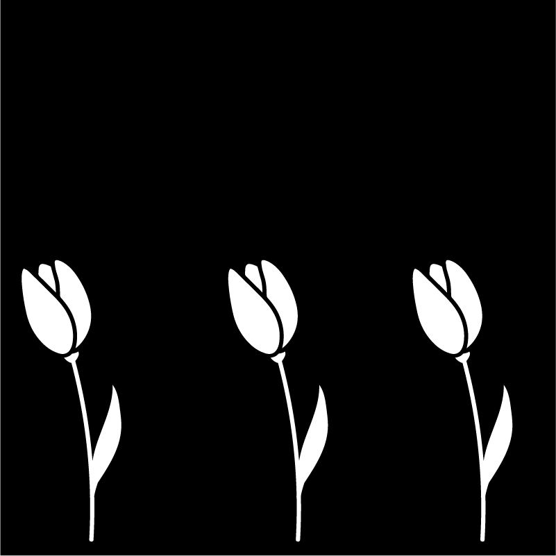 Muurstickers bloemen raamfolie tulpen - TenStickers