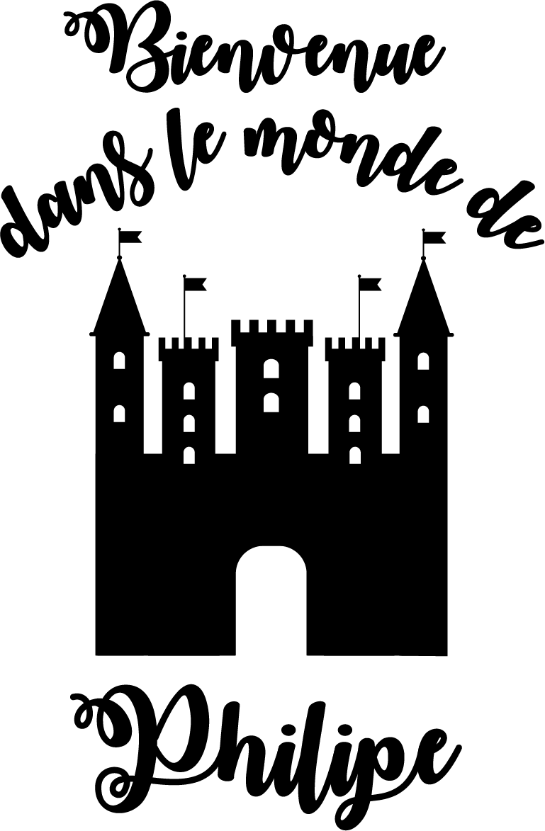 Sticker Maison Bienvenue dans le monde de ... - TenStickers