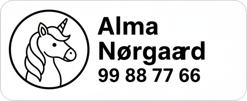 Tilpasses klistermærke til enhjørning gear - TenStickers