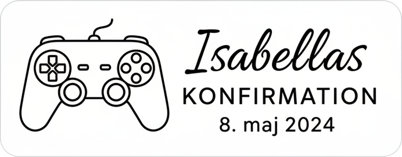 Tilpassbart klistremerke med bekreftelseshelsing - Tenstickers