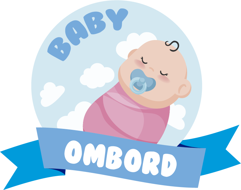 Lille baby ombord baby ombord klistremerke - Tenstickers