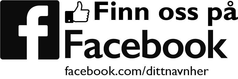 Finn oss på facebook vinduet klistremerke - Tenstickers