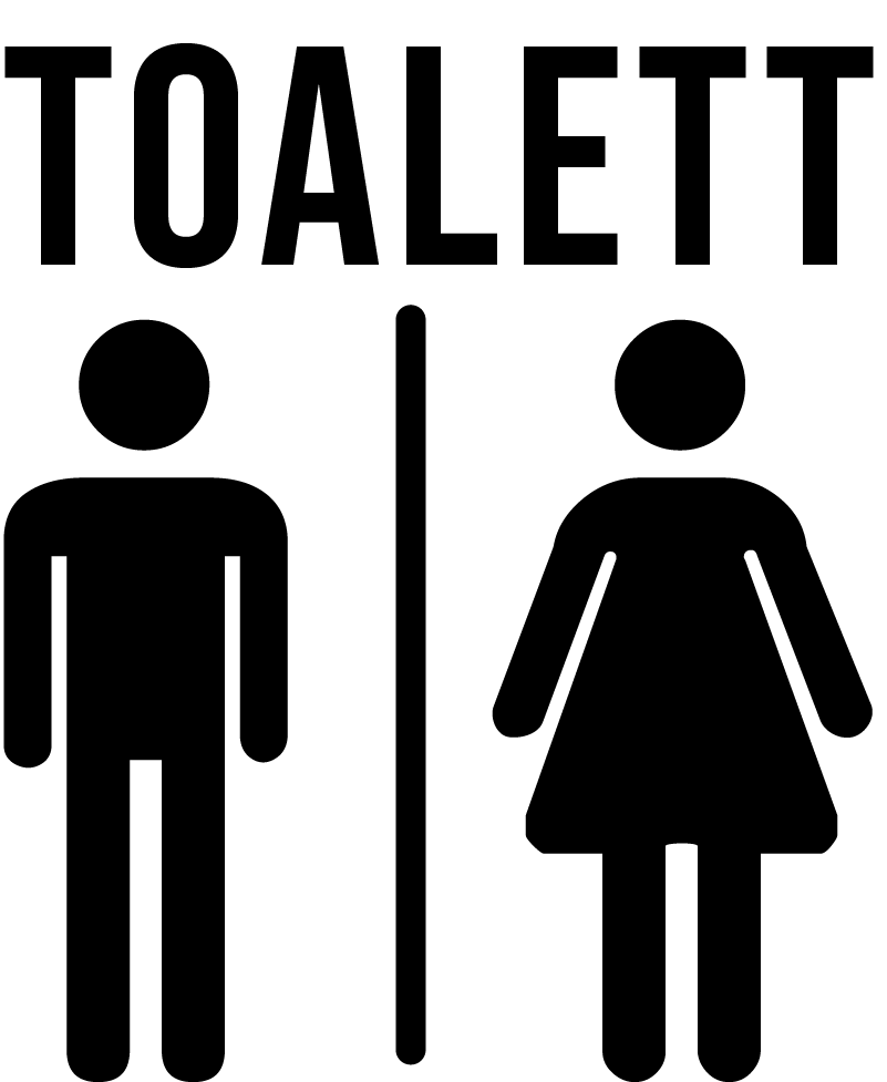 Wc menn og kvinner emoji klistremerke - Tenstickers