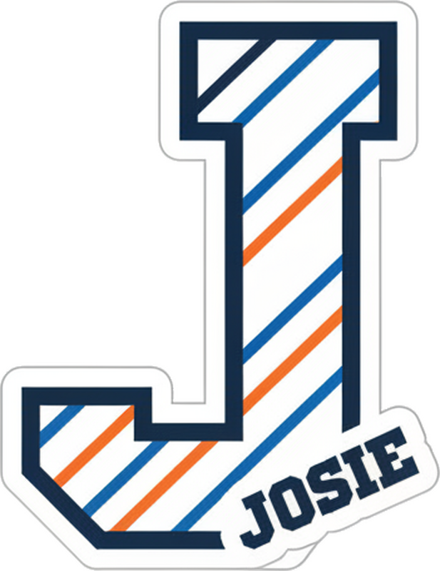 Sticker personnalisable boîte à lunch lettre majuscule - TenStickers