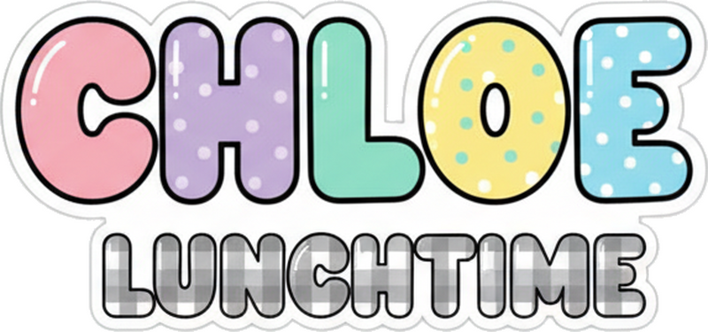 Customisable sticker playful lettering labels - TenStickers