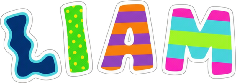 Sticker personnalisable lettrage funky personnalisé - TenStickers