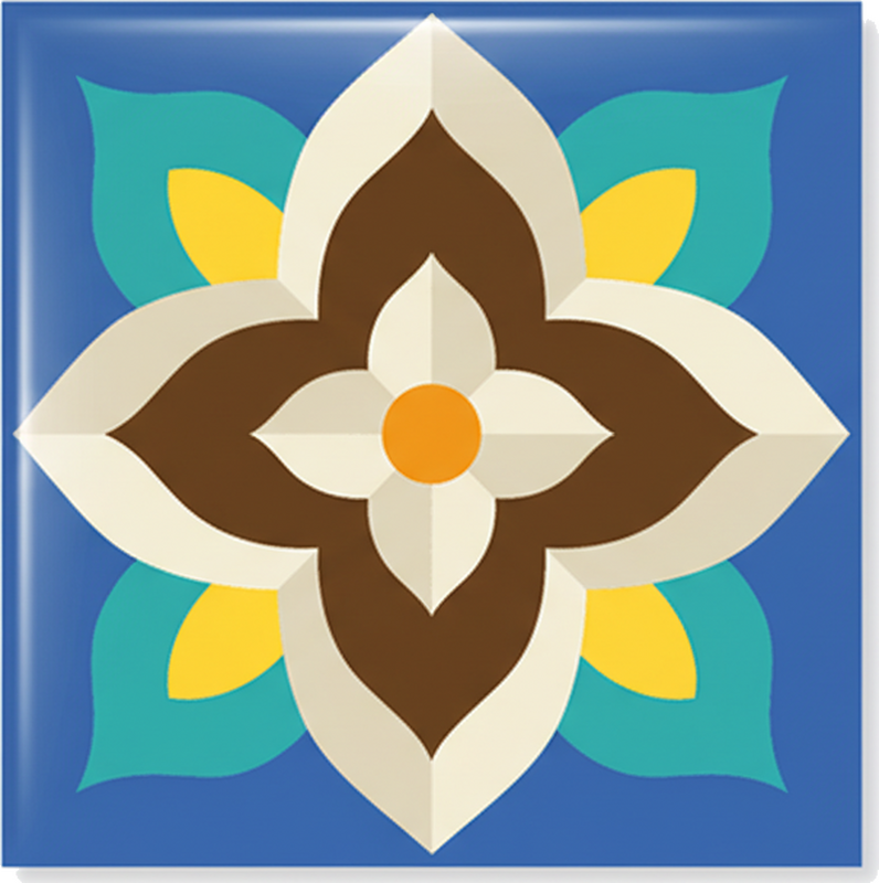 Fliesenaufkleber im bunten figuren design - TenStickers