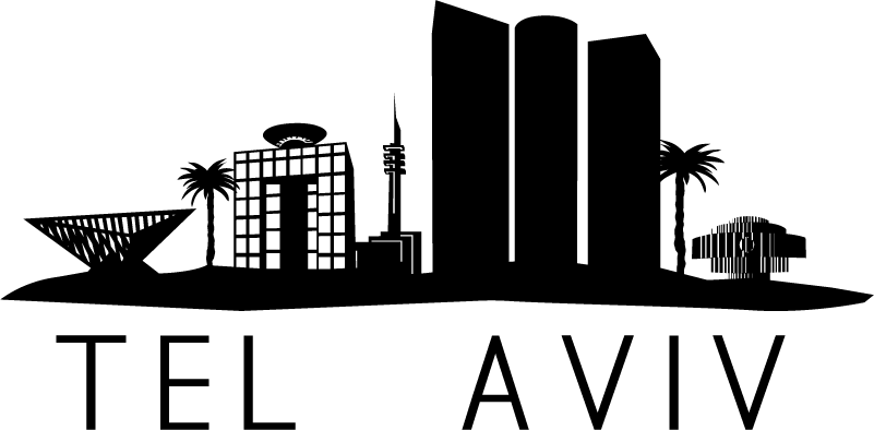 Tel Aviv skyline silhouette sticker - TenStickers