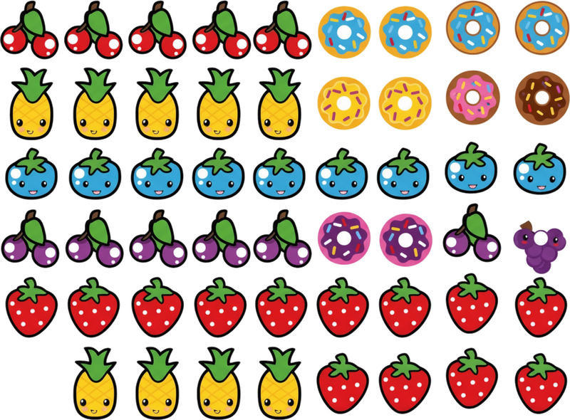 个性贴纸可爱卡通水果贴纸 - TenStickers