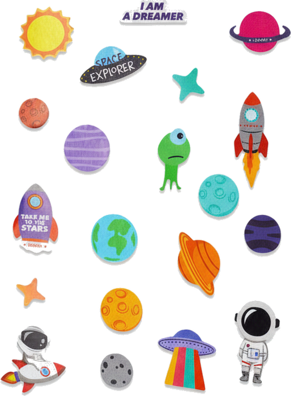 Bike sticker outer space explorer designs - TenStickers