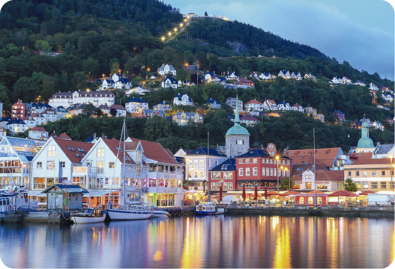 Fjell veggmaleri klistremerke - Tenstickers