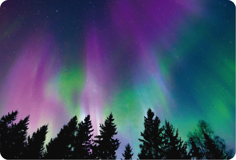 Nordlys bærbar klistremerke - Tenstickers