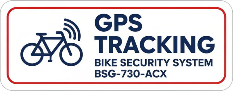 Bike sticker gps tracker for frame - TenStickers