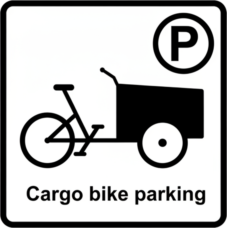 Sticker vélo autocollant de stationnement cargo - TenStickers