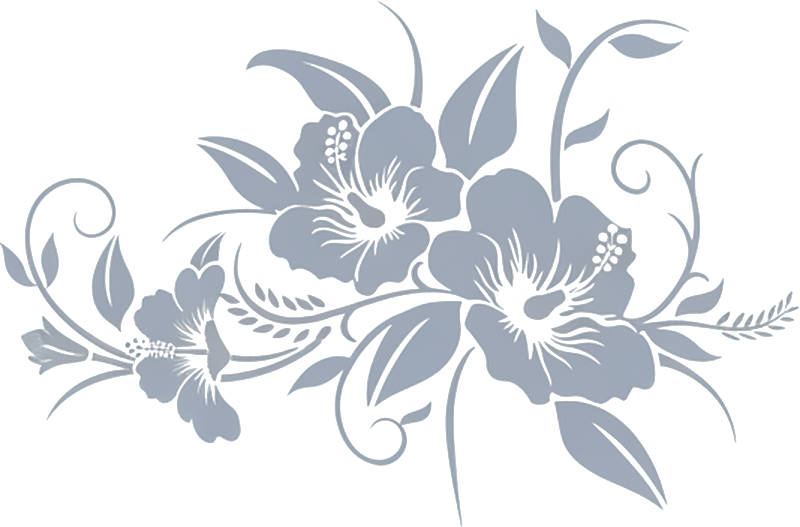 Sticker voiture fleur d'hibiscus en pleine floraison - TenStickers