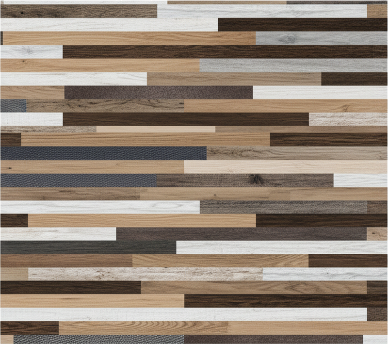 Vinilo imitación madera patrón de madera multicolor horizontal - TenVinilo
