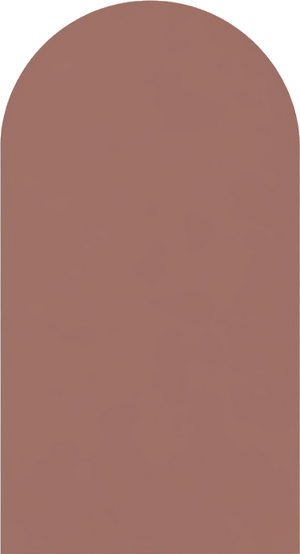 Vinilo pared puerta terracota - TenVinilo