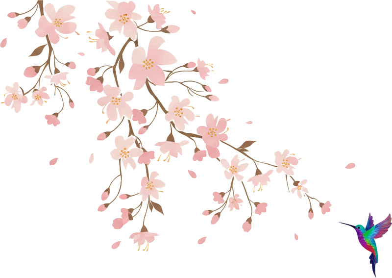 Vinilo pared flujo floral - TenVinilo