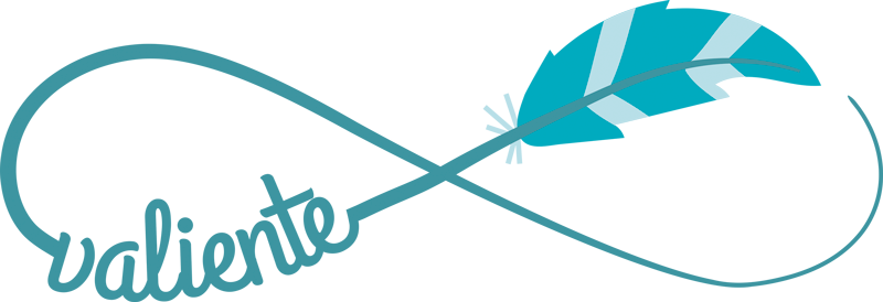 Vinilo símbolo infinito texto valiente - TenVinilo