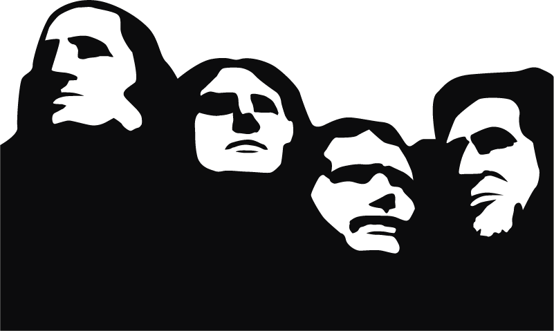 Mount Rushmore Living Room Wall Decor - TenStickers