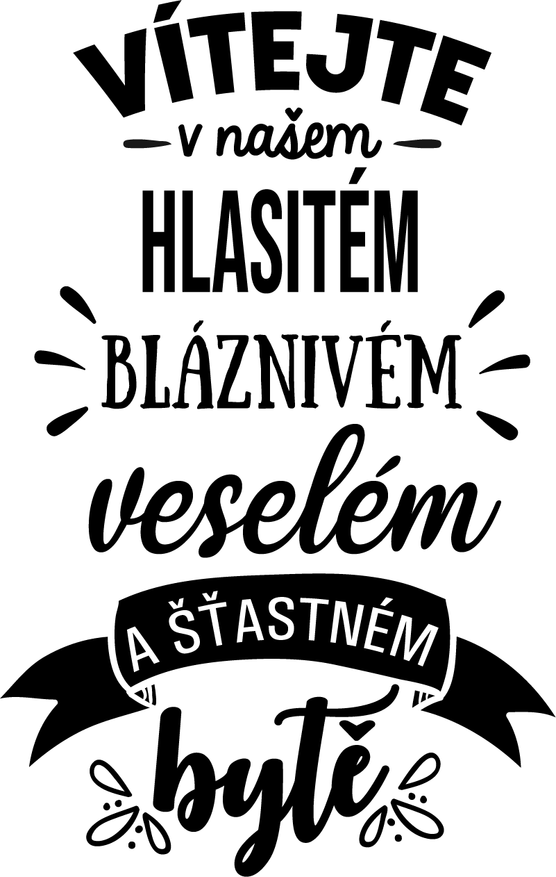 Vítejte! Výzdoba zdi obývacího pokoje - TenStickers