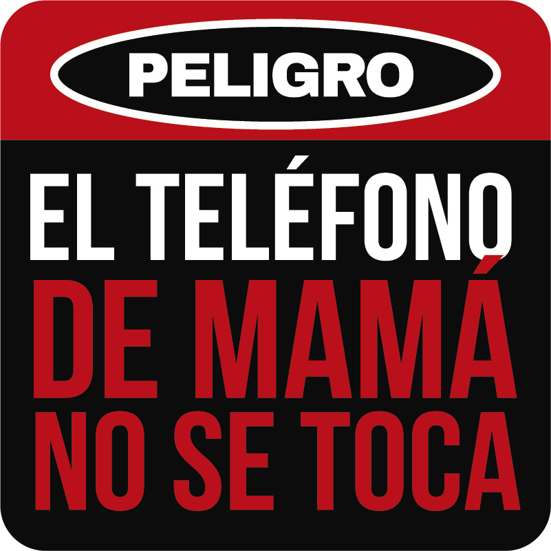 Vinilo frase el móvil de mama no se toca - TenVinilo