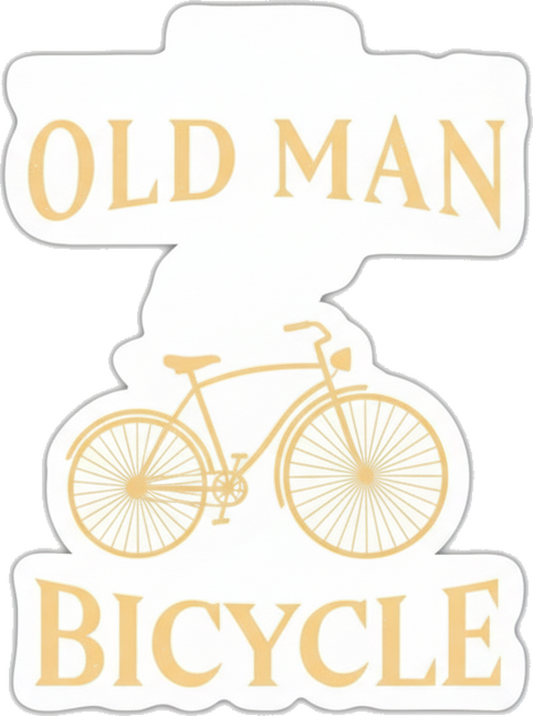 Fahrrad aufkleber opa fahrrad aufkleber - TenStickers